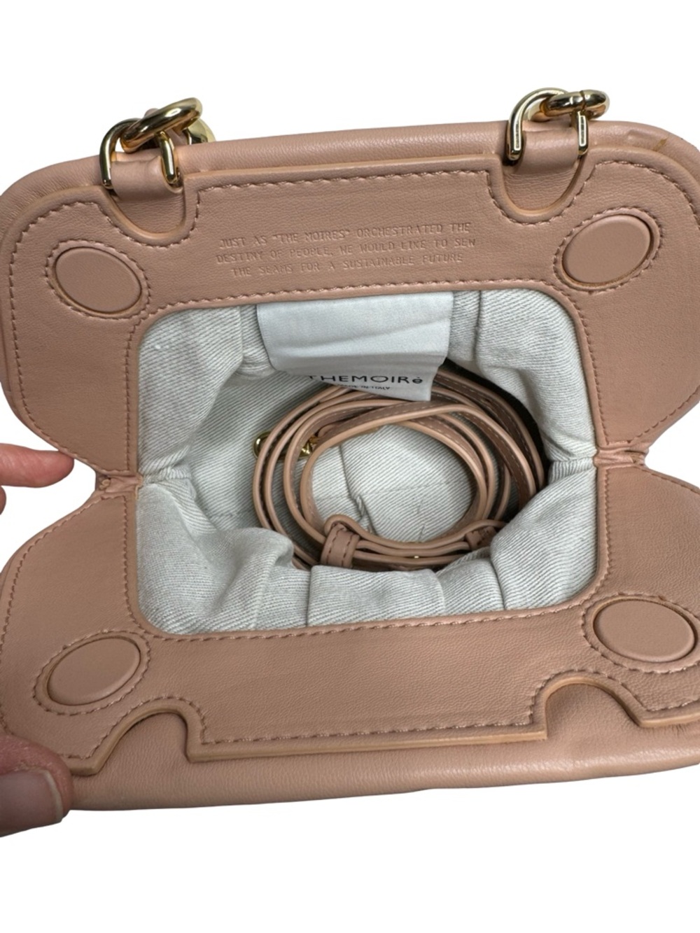 TheMoire | Gea Stones Faux-Leather Clutch Bag - Picture 9 of 11
